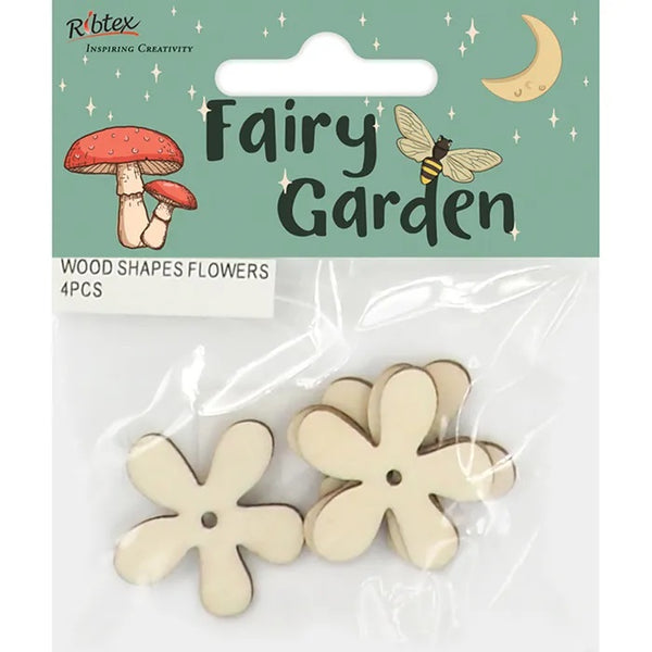 Wooden Flowers Shapes