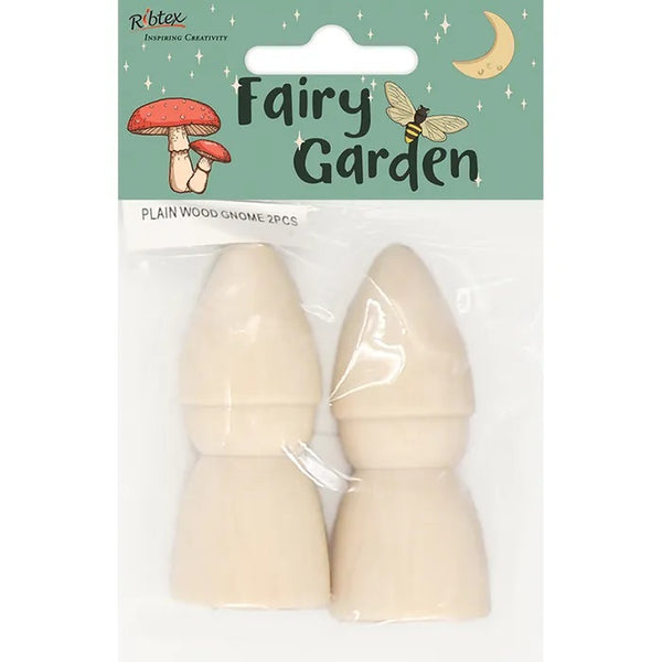 Wooden Gnome Shape Fairy Garden Embellishments