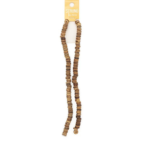 Wooden Heshi Strung Beads