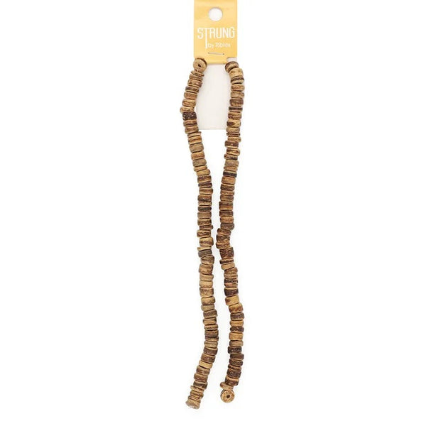 Wooden Heshi Strung Beads