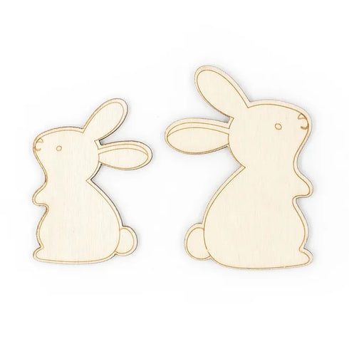 Wooden Rabbit Shape Easter Decoration
