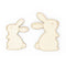 Wooden Rabbit Shape Easter Decoration