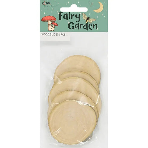 Wooden Slices Fairy Garden Embellishment