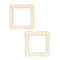 Wooden Square Shape Frame Embellishments