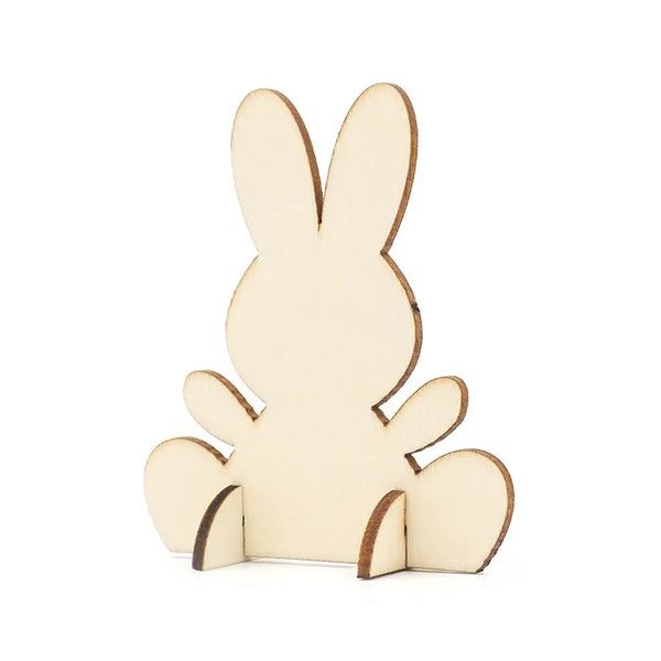 Wooden Standing Bunny Easter Decoration