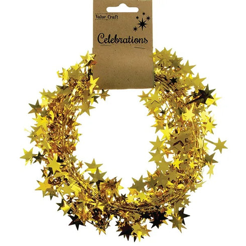 Xmas Garlands with Large Stars (available in 3 colours)