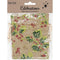 Xmas Natural with Holly Fabric Gift Bag