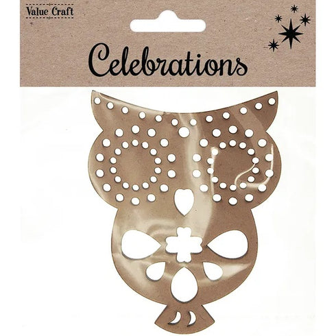 Xmas Owl Shape Wooden Shapes