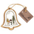 Xmas Snowman Bell Wood Decoration