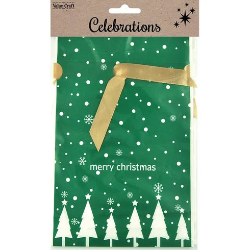 Xmas Treat Gift Bags with Tie (available in 2 colours)