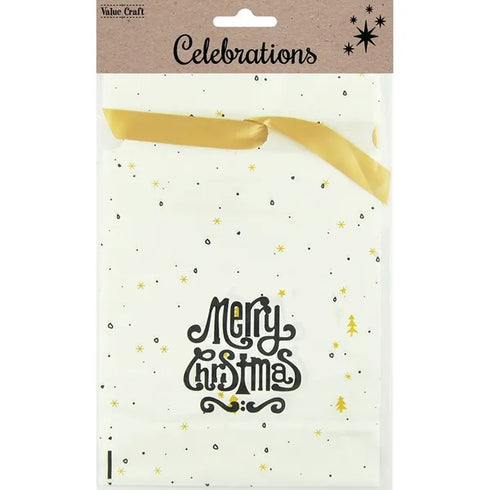 Xmas Treat Gift Bags with Tie (available in 2 colours)