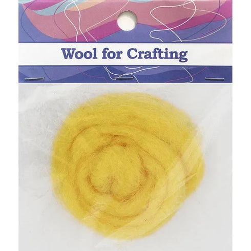 Yellow Colour Combed Wool
