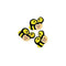 Yellow & Black Wooden Bees Embellishment