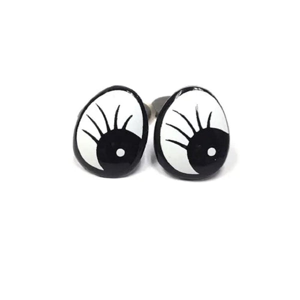 AussieSuperStore Art & Craft Essentials 25mm Doll Comic Eye with Lashes (in 2 sizes) Doll Comic Eye with Lashes (in 2 sizes) | Doll Making Accessories E9CO25L