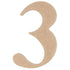 AussieSuperStore Art & Craft Essentials 3 Wooden Numbers - 0 to 9 Wooden Numbers - 0 to 9 | Craft Wooden Shapes | Wooden Shapes WLM3