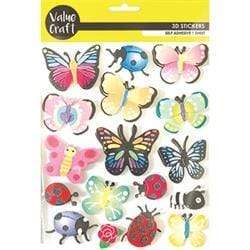 AussieSuperStore Art & Craft Essentials 3D Ladybirds Stickers 3D Ladybirds Stickers | Scrapbooking Sticker | Embellishment | Bird Wall Stickers 9331468058557 VC3D03
