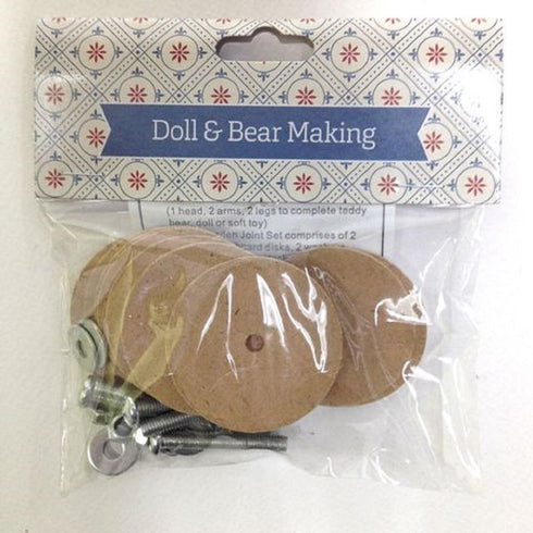 AussieSuperStore Art & Craft Essentials 45mm Wooden Toy Making Animal Joints & Bolts (in 7 sizes) Wooden Toy Making Animal Joints & Bolts (in 7 sizes) | Doll Making Accessories AJWB945