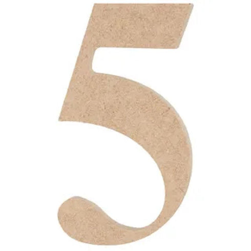 AussieSuperStore Art & Craft Essentials 5 Wooden Numbers - 0 to 9 Wooden Numbers - 0 to 9 | Craft Wooden Shapes | Wooden Shapes WLM5