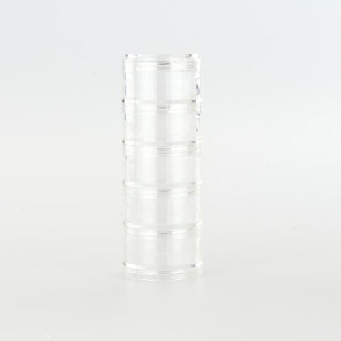 AussieSuperStore Art & Craft Essentials 50mm - 5 sections Stackable Craft Organiser (in 3 sizes) Stackable Craft Organiser | Plastic Storage Container or Box 020036