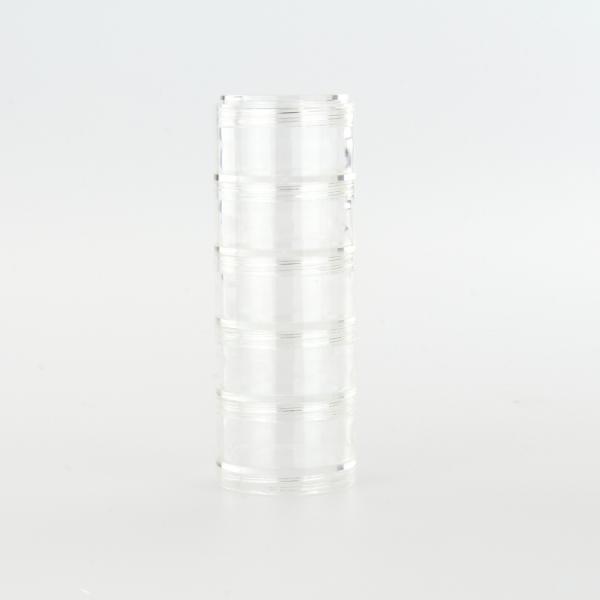 AussieSuperStore Art & Craft Essentials 50mm - 5 sections Stackable Craft Organiser (in 3 sizes) Stackable Craft Organiser | Plastic Storage Container or Box 020036