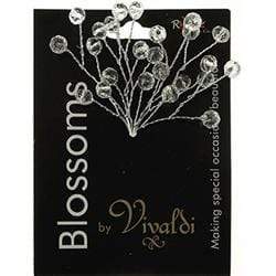 AussieSuperStore Art & Craft Essentials 6 Stem Round Facet Crystal/Silver Acrylic Spray (in 4 varieties) Acrylic Spray | Floral Craft Supplies | Floral Embellishments 9323823196691 FL17002