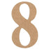AussieSuperStore Art & Craft Essentials 8 Wooden Numbers - 0 to 9 Wooden Numbers - 0 to 9 | Craft Wooden Shapes | Wooden Shapes WLM8