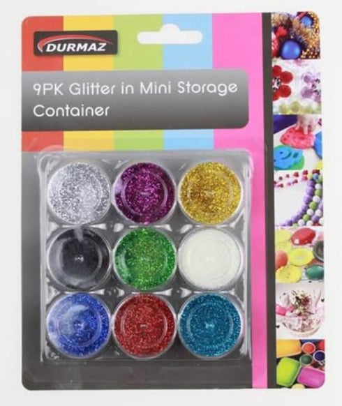 AussieSuperStore Art & Craft Essentials 9PK Craft Glitters 9PK Craft Glitters | Kids Craft Glitter DUR1378