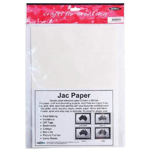 AussieSuperStore Art & Craft Essentials A4 Jac Paper A4 Jac Paper | Craft Papers | Adhesive Papers SAJACK