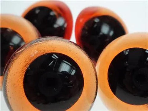 AussieSuperStore Art & Craft Essentials Amber Crystal Eyes 30mm (in 2 colours) Crystal Eyes 30mm (in 2 colours) | Doll Making Accessories E9CR30AM