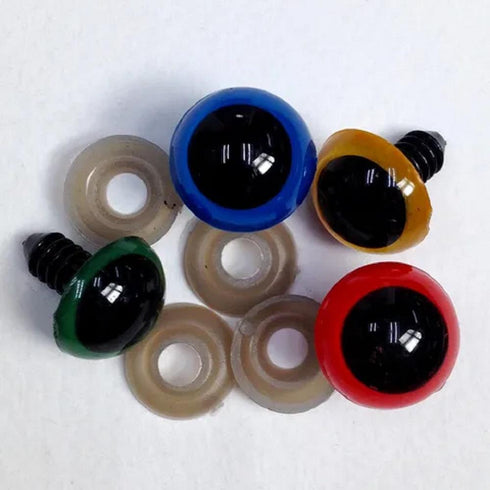 AussieSuperStore Art & Craft Essentials Assorted Crystal Eyes 15mm (in 4 colours) Crystal Eyes 15mm (in 4 colours) | Doll Making Accessories E9CR15AS