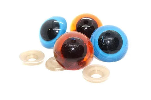 AussieSuperStore Art & Craft Essentials Assorted Crystal Eyes 24mm (in 7 colours) Crystal Eyes 24mm (in 7 colours) | Doll Making Accessories E9CR24AS