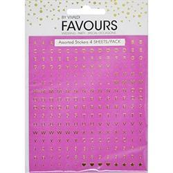 AussieSuperStore Art & Craft Essentials Baby Pink with Gold Foil Alpha/Numeric Stickers (in 2 colours) Alpha/Numeric Stickers (in 2 colours) | Craft Scrapbooking Sticker 9323823194246 FAV17029