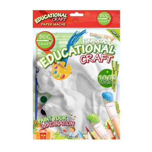 AussieSuperStore Art & Craft Essentials BDC Craft Paper Mache Painting Set BDC Craft Paper Mache Painting Set | Children's Craft Kits | Diy Kits 620000