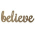 AussieSuperStore Art & Craft Essentials Believe Sign 80x225mm Wooden Craft Shapes Signs (in 3 styles) Wooden Shapes Signs (in 3 styles) | Craft Wooden Shapes | Wood crafts 9331468051381 VCWD17