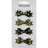 AussieSuperStore Art & Craft Essentials Black / Gold Foil Favours Paper Bows (in 2 colors) Favours Paper Bows (in 2 colors) | Craft Party Scrapbooking Embellishment Decoration 9323823194932 FAV17098