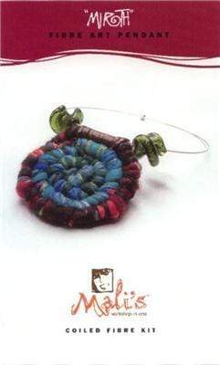 AussieSuperStore Art & Craft Essentials Blue & Burgundy Mirth Pendant Felting Kit (in 2 colors) Mirth Pendant Felting Kit | DIY Craft Kits for Kids DF9KITMIB