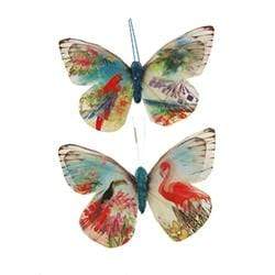 AussieSuperStore Art & Craft Essentials Blue Butterfly with Printed Wing 10x7cm (in 2 colors) Butterfly with Printed Wing 10x7cm (in 2 colors) | Craft Animal Embellishments 9323823204402 CRIT1902