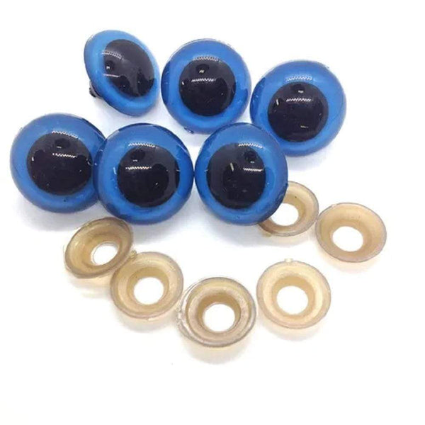 AussieSuperStore Art & Craft Essentials Blue Crystal Eyes 24mm (in 7 colours) Crystal Eyes 24mm (in 7 colours) | Doll Making Accessories E9CR24BL