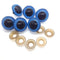 AussieSuperStore Art & Craft Essentials Blue Crystal Eyes 24mm (in 7 colours) Crystal Eyes 24mm (in 7 colours) | Doll Making Accessories E9CR24BL