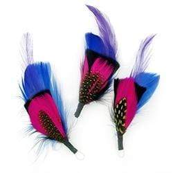 AussieSuperStore Art & Craft Essentials Blue/Pink/Black Feathers with Loops (in 3 varieties) Feathers with Loops (in 3 varieties) | Artificial Craft Feathers 9331468057598 VCF37