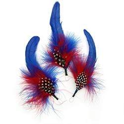 AussieSuperStore Art & Craft Essentials Blue/Red Feathers with Loops (in 3 varieties) Feathers with Loops (in 3 varieties) | Artificial Craft Feathers 9331468057604 VCF38
