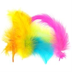 AussieSuperStore Art & Craft Essentials Bright Colour Feathers Bright Colour Feathers | Artificial Feathers | Synthetic Feathers 9331468058731 VCF47
