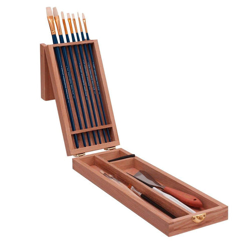 AussieSuperStore Art & Craft Essentials Brush Box Long Handle Jasart Easel Brush Box Jasart Easel Brush Box | Brush Storage Box  9311960313651 0313650