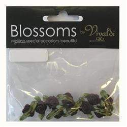 AussieSuperStore Art & Craft Essentials Burgundy Grub Rose with Leaves (in 6 colors) Grub Rose with Leaves | Artificial Flower Party Decoration 9323823043353 GRL1BU