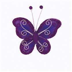 AussieSuperStore Art & Craft Essentials Butterflies Lavender Butterflies Lavender | Organza Butterflies | Craft Party Decorations 9331468022862 VCBFLV
