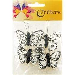 AussieSuperStore Art & Craft Essentials Butterfly Critters 4cm Butterfly Critters 4cm | Craft Animal Embellishments 9323823196059 CRIT1704