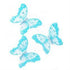 AussieSuperStore Art & Craft Essentials Butterfly Glitter Turquoise Butterfly Glitter Turquoise | Organza Butterflies | Party Decorations 9331468043362 VCSBS14008