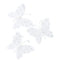 AussieSuperStore Art & Craft Essentials Butterfly Glitter White Butterfly Glitter White | Organza Butterflies | Craft Party Decoration 9331468043331 VCSBS14006