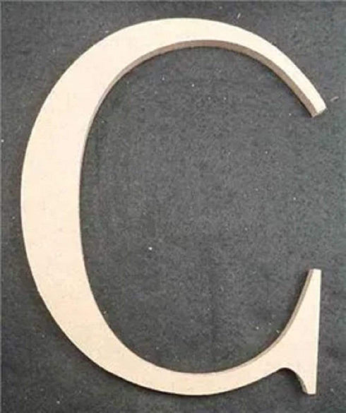 AussieSuperStore Art & Craft Essentials C Wooden Alphabet Letter - A to Z Wooden Alphabet Letter - A to Z | Craft Wooden Shapes |  Wooden Shapes WLMC