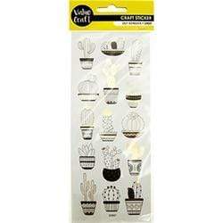 AussieSuperStore Art & Craft Essentials Cactus Elegant Stickers (in 4 styles) Elegant Stickers (in 4 styles) | Scrapbooking Stickers | Embellishments 9331468052395 VCFS45